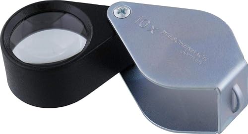 Eschenbach ESCHENBACH 1176-10 - Lupa de inspección plegable, lupa de metal, aumento de 10 veces