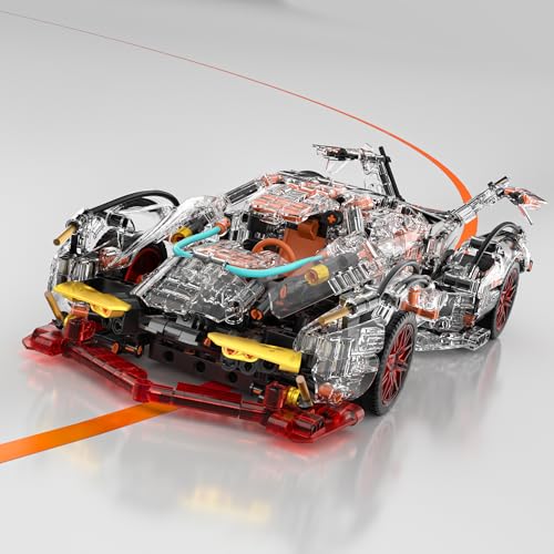 Image of Technology Concept Car Building Blocker Set, 1:14 Scale Collectible Set for Adults, Compatible with Lego, Concept Detailed Build and Display Model for Home or Office Decoration (1400+PCS)