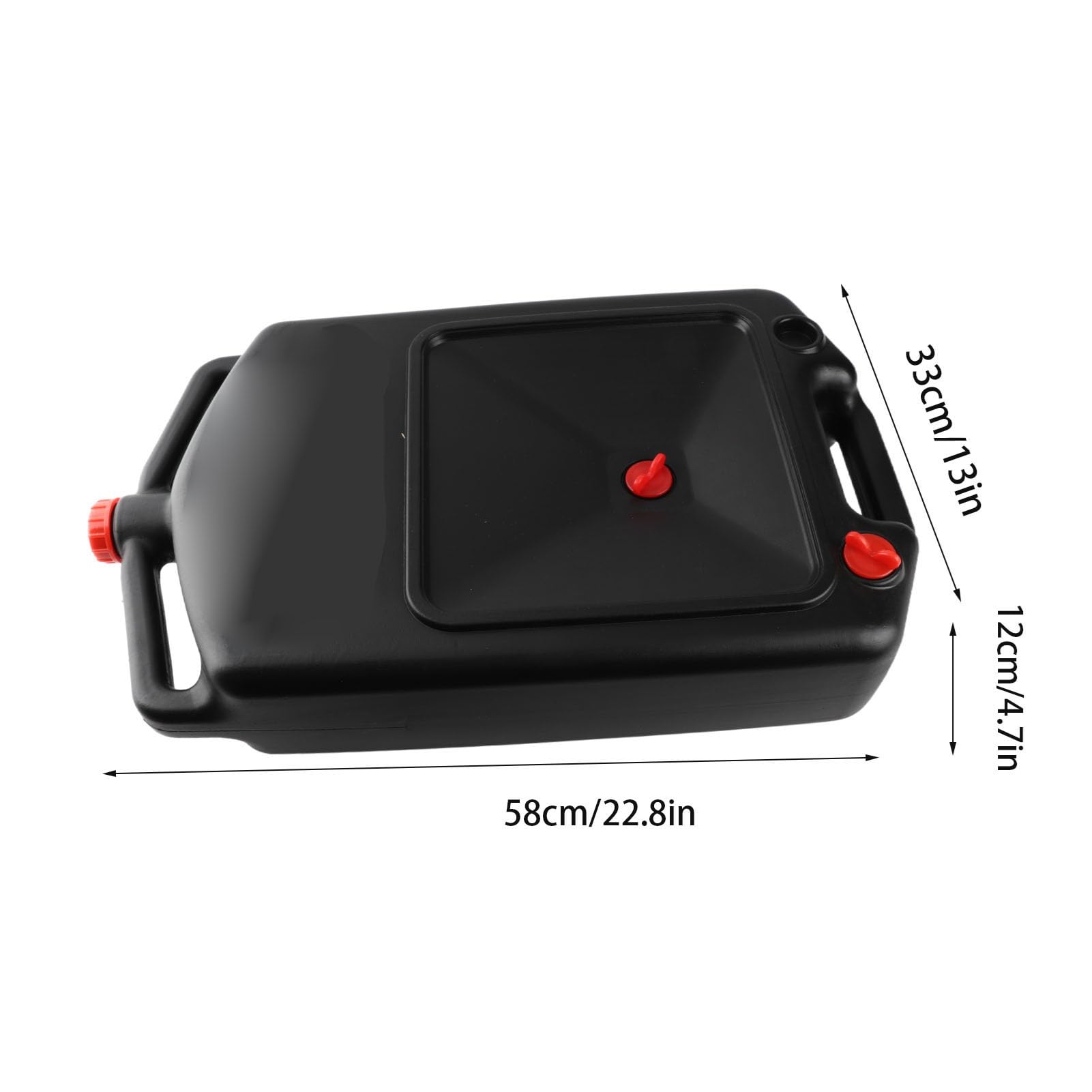 Fabater Contenedor de Drenaje de Aceite de 12 litros con Diseño de Perfil bajo, Bandeja de Drenaje de Aceite Automotriz Multifuncional con Asa para Vehículos Todo Terreno, Camiones, Motocicletas y