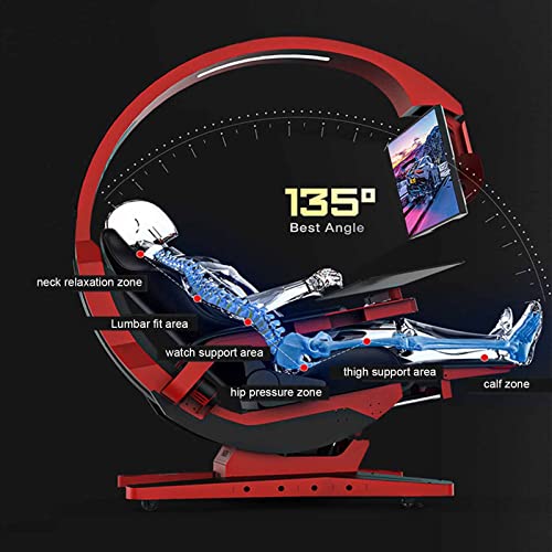 Ergonomic Gaming Chair with Zero Gravity Comfort and Massage Comfortable Computer Cockpit Chair for Racing Simulator Game with Angle Adjustments - Image 4