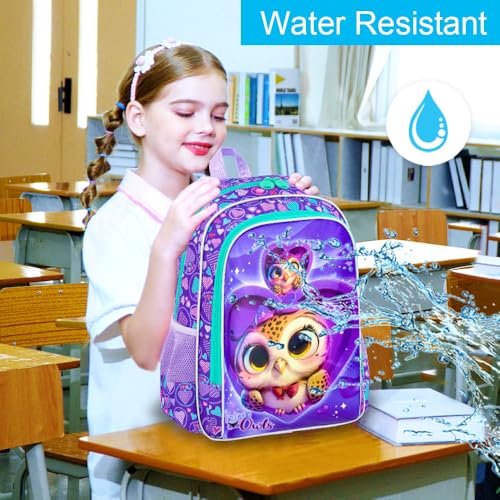 Image of 16 inch Backpack for Girls Boys 4-8, 3Pcs Kids Bookbag Set with Lunch Box, School Bag for Preschool Kindergarten