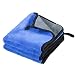 Produktbild Cosey - 2er Pack, Premium Mikrofaser-Poliertuch für empfindliche Lack-Oberflächen, 30x40cm, blau-grau