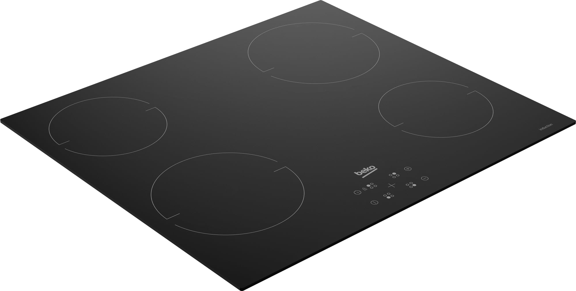 Beko HII64401QT - Piano cottura induzione, 4 fuochi, 59x52 cm, Nero