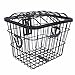 Jauarta Electric Basket Metal Rear Storage Basket Large Capacity Cycling Basket with Lid for Bags Food Vegetable