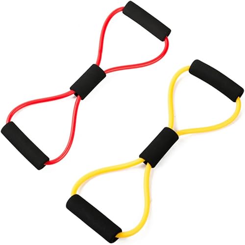 Miniatura 2 de Amosfun 10 Pcs 8 Exercise Resistance Bands Exercise Bands Stretching Equipment Bandas Elasticas Fitness De Resistencia Exercise Equipment Climbing