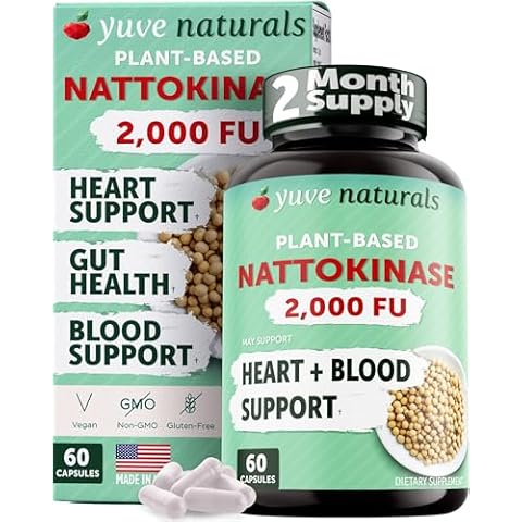 Yuve Vegan Nattokinase 2000 FU Supplement Cover