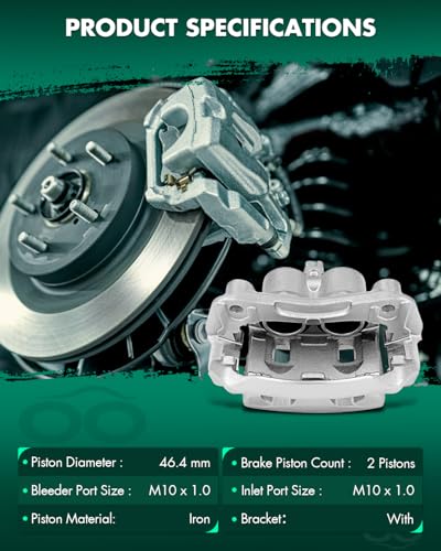 Image of SCITOO 19B3122A Front Right Disc Brake Caliper Assembly w /Bracket For Nissan For Frontier 2005-2019,For Nissan For Pathfinder 2005-2012,For Nissan For Xterra 2005-2015,For Suzuki For Equator 2009-2012