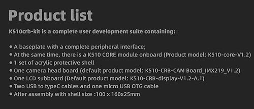 Miniatura 9 de Kendryte K510 RISC-V Linux Development Board - 64bit RISC-V AI SoC 2.5TOPS NPU, 512MB LPDDR3 RAM 16GB eMMC, 100/1000M Gbe Ethernet para AI IoT Deep