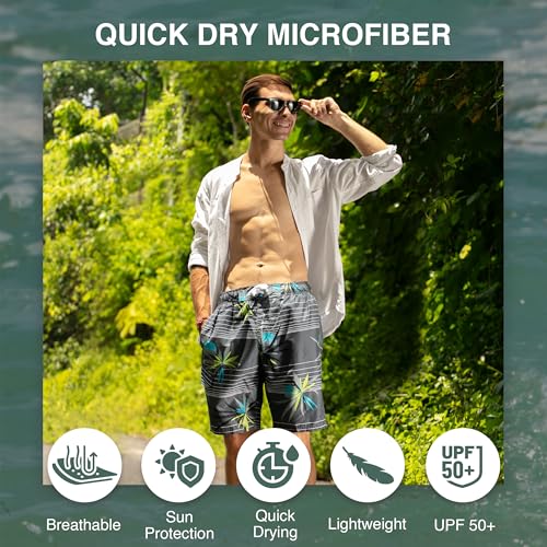 Image of Kanu Surf Men's Big Viper Extended Size Stripe Swim Trunk