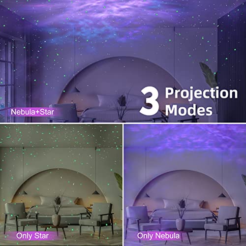 Supipro Star Projector,Galaxy Light Projector With 360 Degree Rotation, Night Light Ceiling Projector For Kids Adults,Remote Control & Built In Speaker& Timer #TOP4