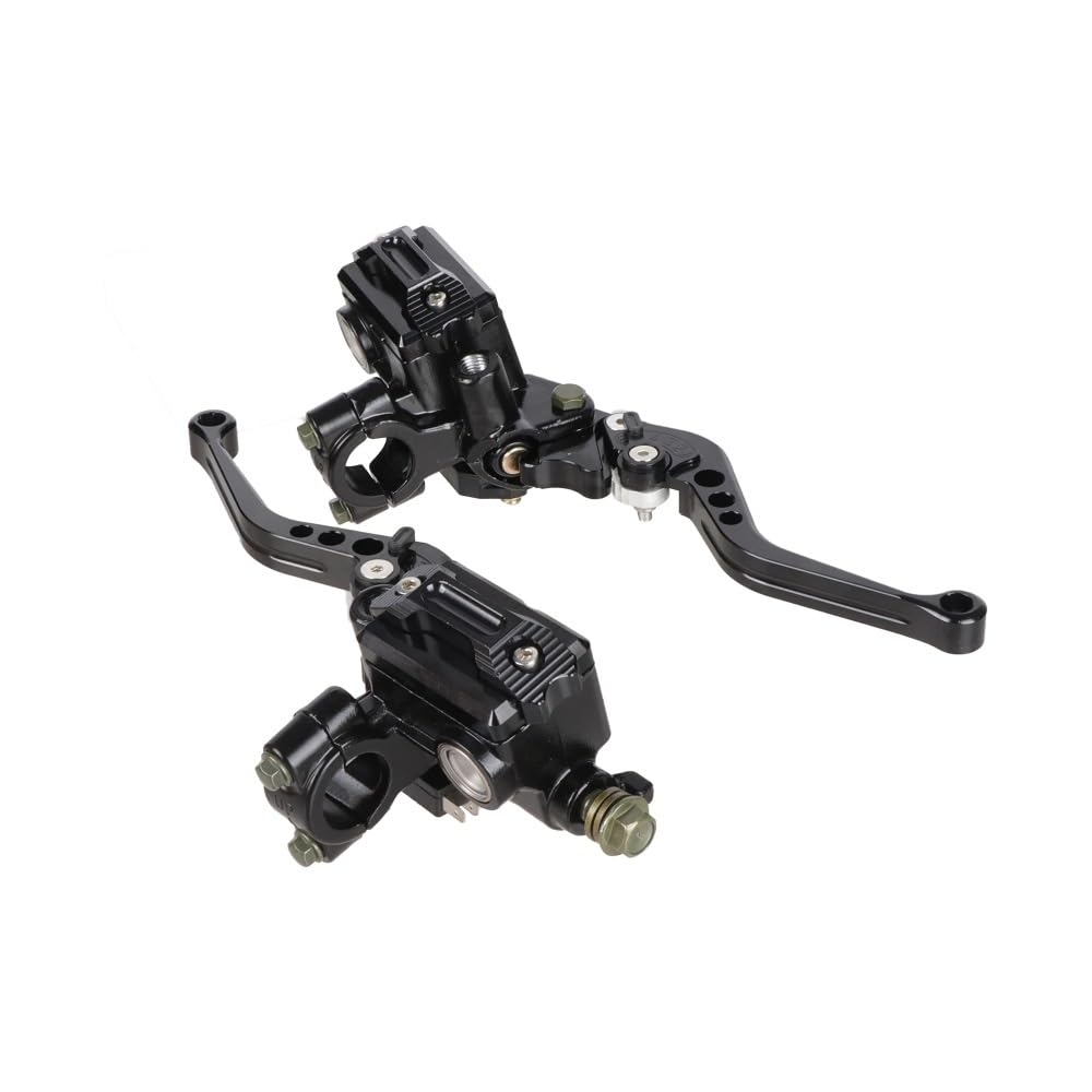 CNLJPHFHO 22mm Adjustable Hydraulic Brake Clutch Master Cylinder Lever for Motorcycle(Black)