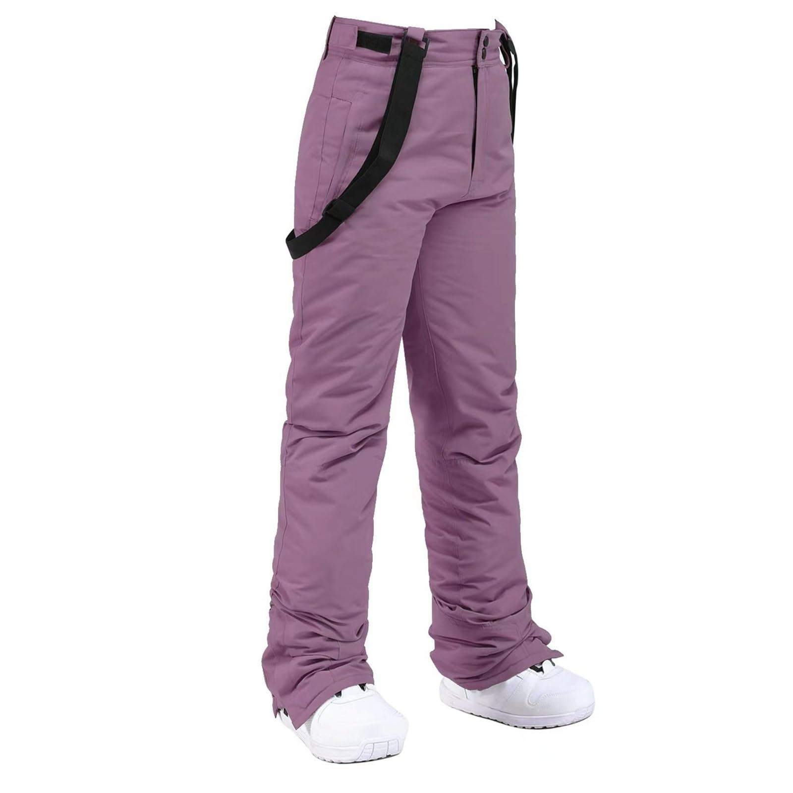 IQYU Pantalones de esquí mujer térmicos impermeables transpirables resistentes al viento