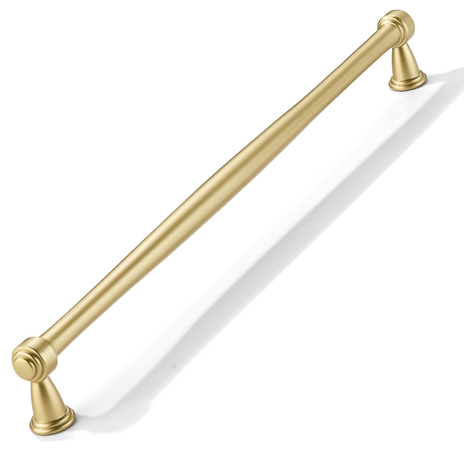 CABDM 1 Pack 12inch(305mm) Center to Center Appliance Pulls Brushed Gold Cabinet Pulls Matte Gold Handles for Cabinets Cupboard Solid Heavy Duty Satin Gold Drawer Handles Dressers Kitchens bedrooms — image 1