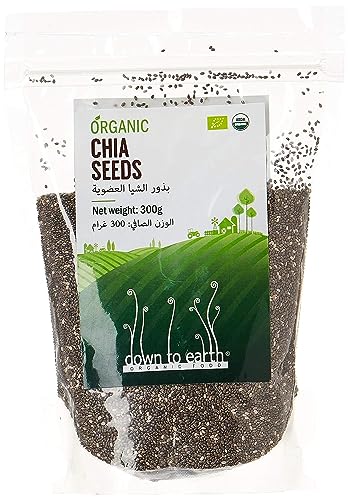 Down To Earth Organic Chia Seeds 300 gm