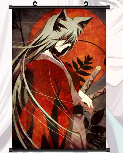 MXDZA Japanese Anime Kamisama Hajimemashita Tomoe Kiss Fabric Painting Anime Home Decor Wall Scroll Posters for decorative 40x60CM