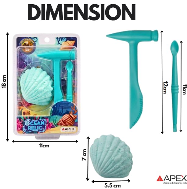 Image of APEX Ocean Relic Excavation Toy for Kids 5+, Blue