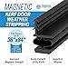 TMH Magnetic Weather Stripping Door Seal for Metal Doors - Kerf Door Seal Kit, 36