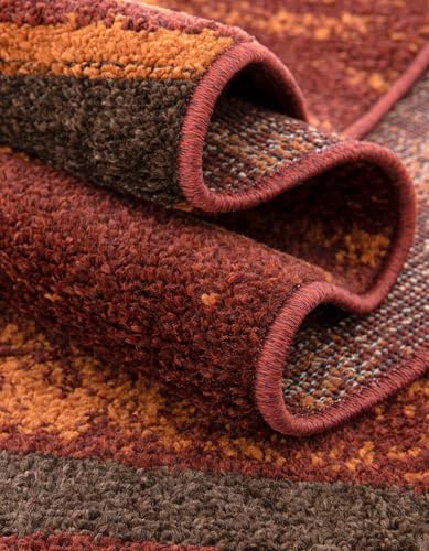 Tapete decorativo Unique Loom Autumn Collection ovalado 96 x 63 in miniatura 5