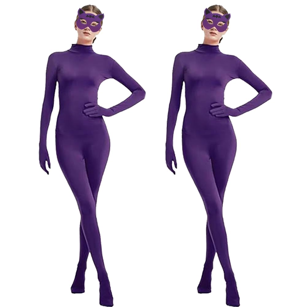 Raveparty Ghost Spider Costume Kids Adult, Superhero Spider Suit Outfit Spider Fancy Dress Up with Jumpsuit Separated Mask for Cosplay Carnival Birthday Party Superhero Theme Party