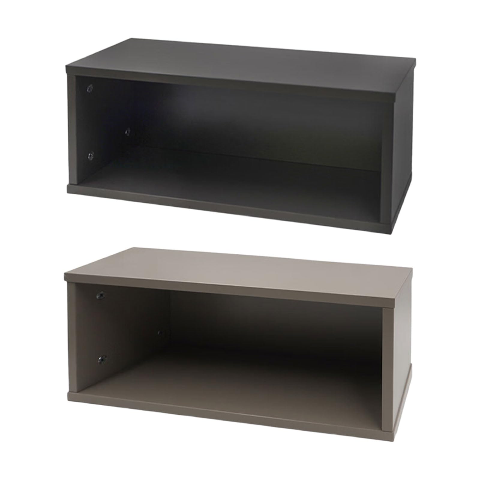 Soporte para discos multimedia de madera que ahorra espacio con estante de exhibición abierto, ideal para colecciones de videojuegos y música, DVD, planificador
