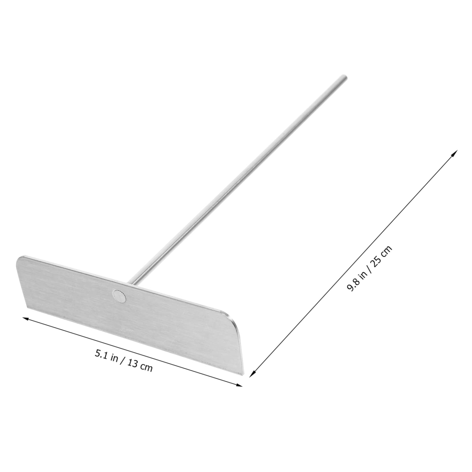 MOLUCKFU Professional Pancake Rake Tool T-shaped Crepe Spreader Easy to Use Clean 304 Stainless Steel for Waffles Omelets More