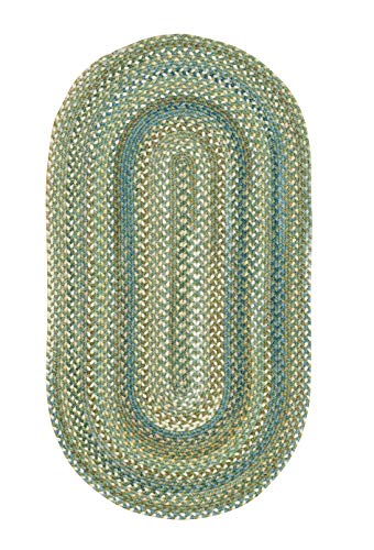 Tapete ovalado trenzado Capel American Heritage 2'x3' miniatura 1