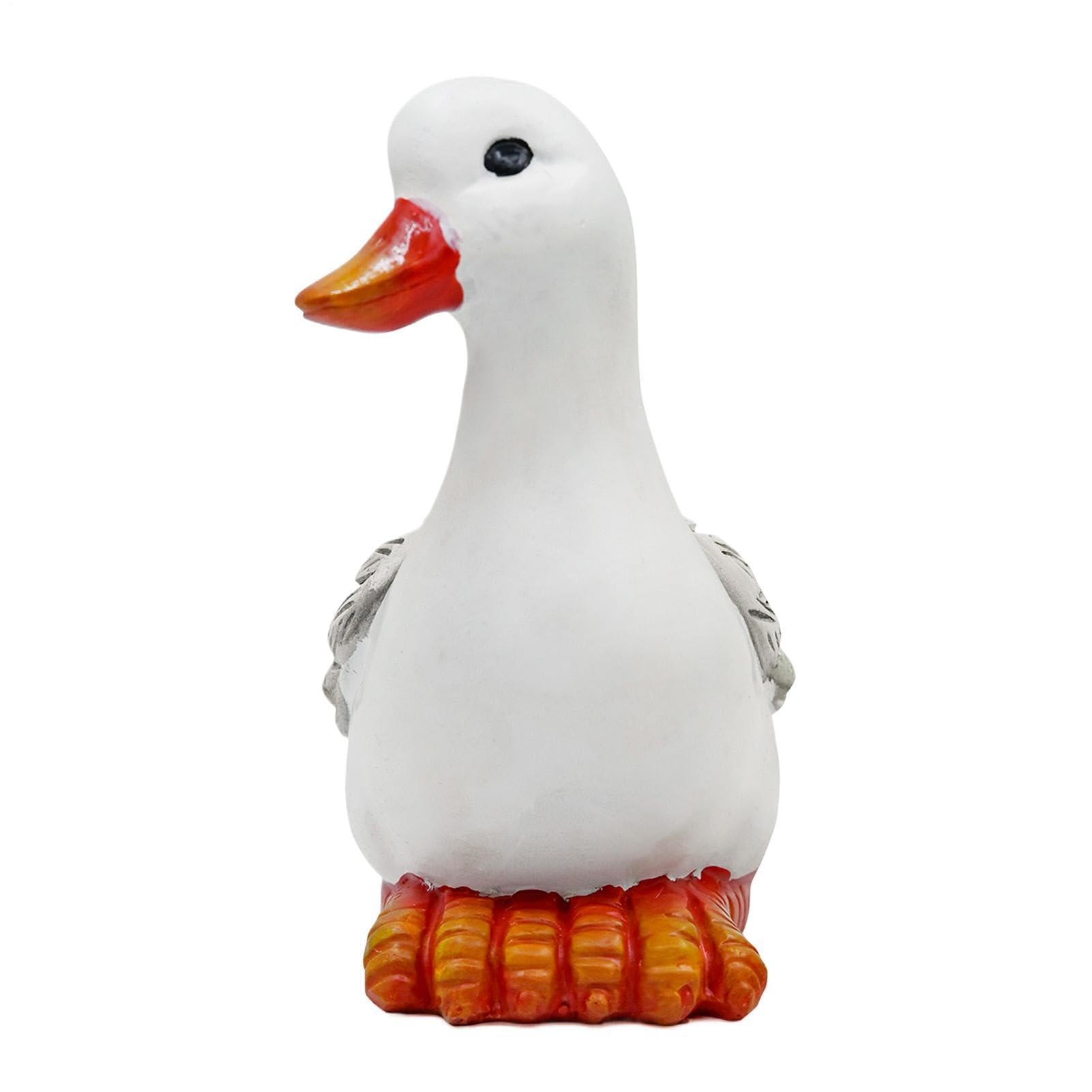 Statue de canard de jardin en résine durable pour briser la monotonie du gazon