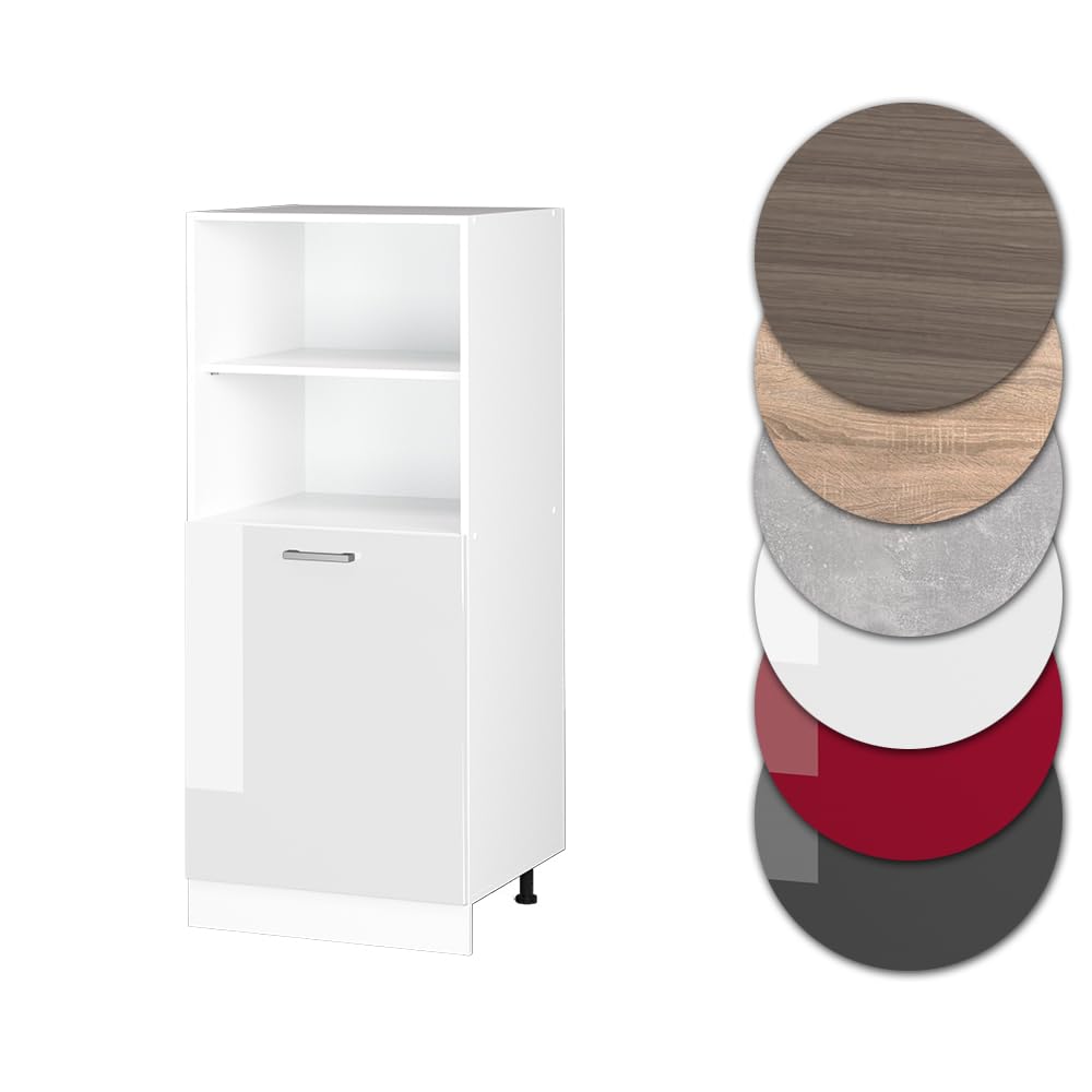 Vicco Mobile per forno da incasso R-Line, Bianco lucido, 60 cm