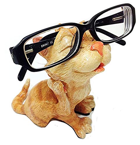 Tabby Kitty Cat Lovers Novelty Eyeglass Holder Stand Gift