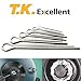 T.K. Excellent Cotter Pin Assortment,Zinc Plated Premium Quality Cotter Pins Kit,Holds Pins 106Pcs