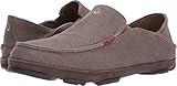 OLUKAI New Men's Moloa Kapa Slip On Mustang/Dark Wood 10