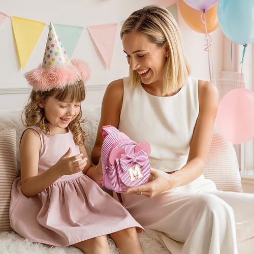 Image of Birthday Gifts for Girls, Sling Bags for Girl Kid Travel, Birthday Gifts for 4 5 6 7 8 9 10 Year Old Girls Small Initial Purple Cross Body Sling Bag for Daughter Gift (Purple S)