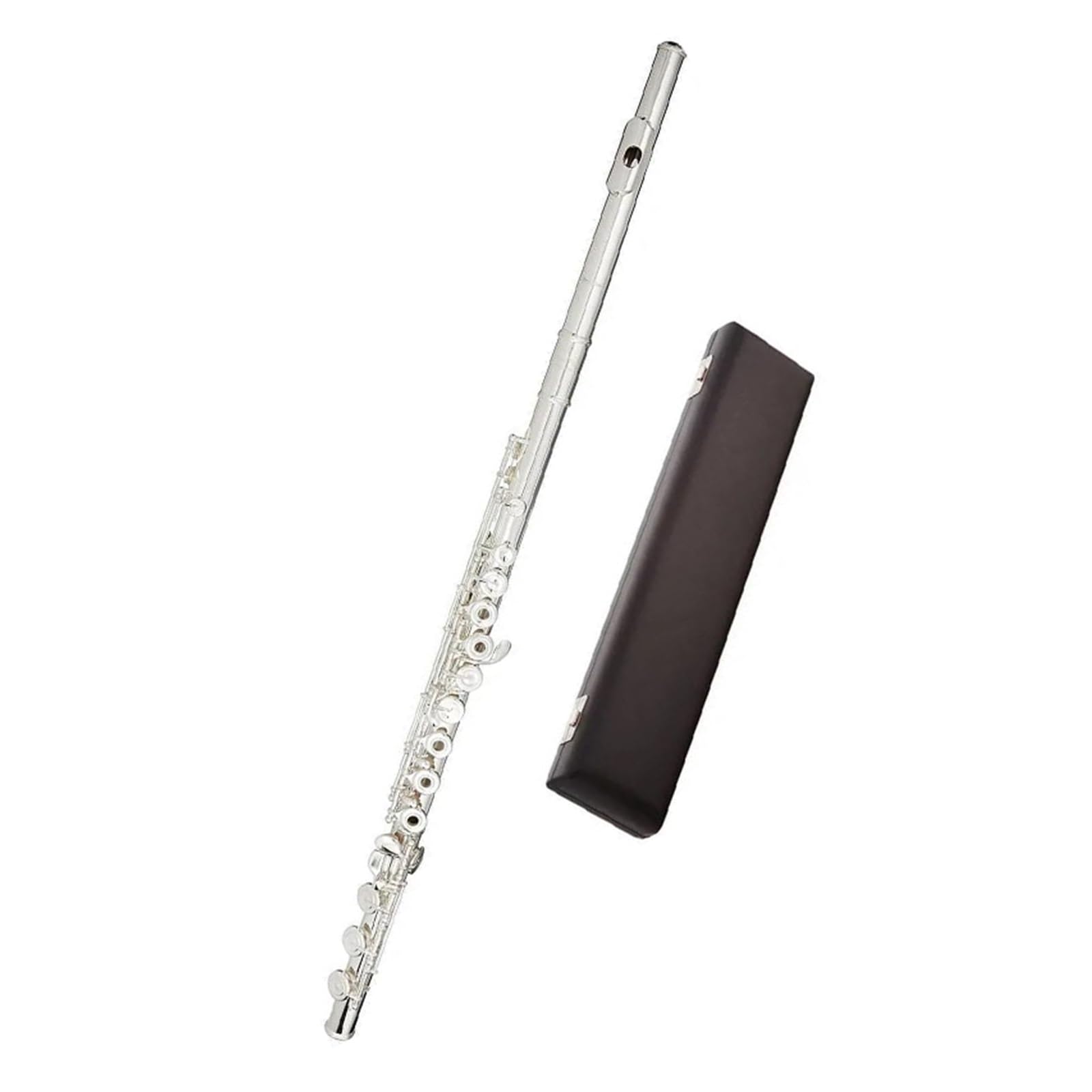 flet prosty Flet posrebrzany 17-klawiszowy flet z otwartym otworem Flet Instrument o gładkim brzmieniu Instrument dęty drewniany (Color : Style 1)
