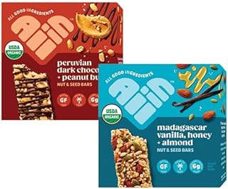 All In Snack Bars Nut & Seed Variety Pack - Madagascar Vanilla Honey Alm...