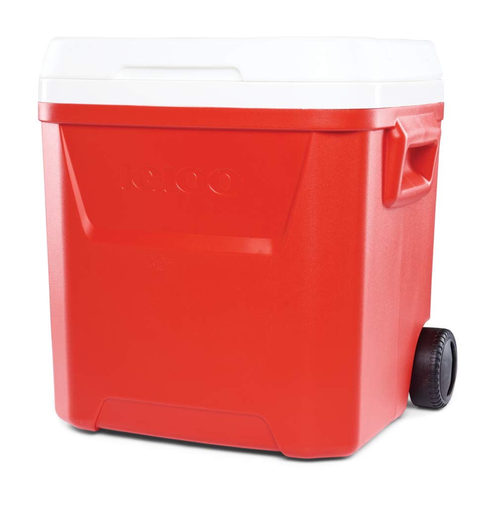 Igloo Laguna 60 Roller Nevera, Outdoor, Rojo, 56 litros, Nevera Playa Grande 60 Nevera Portátil Nevera Titan con Ruedas Acampada Camping Outdoor Aire Libre Carro Playa Ruedas Grandes
