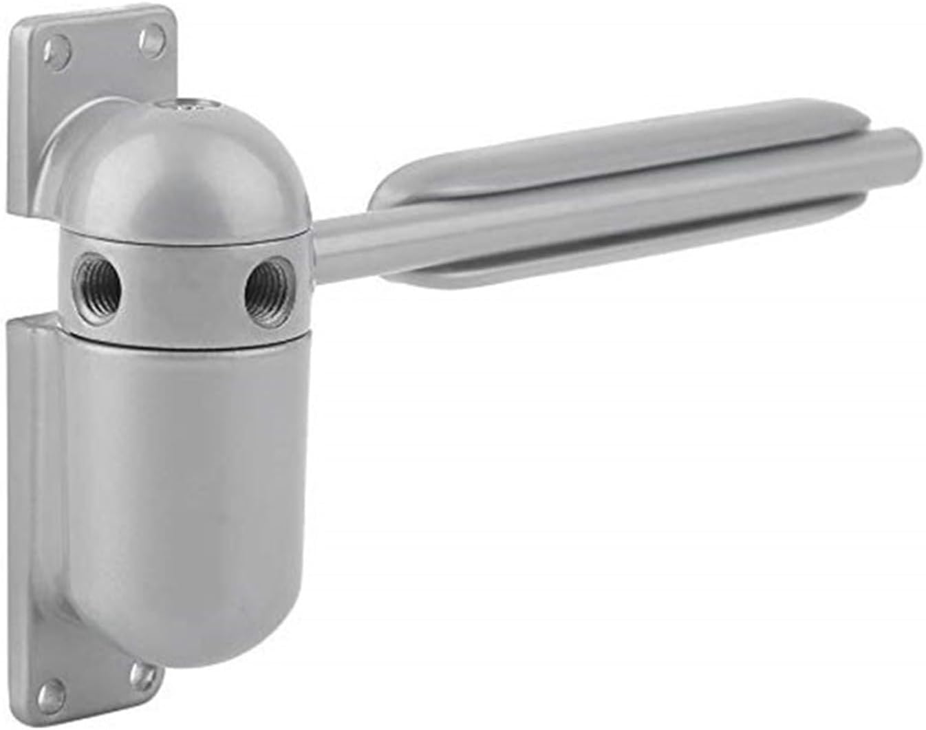 Automatic Door Closer,Door Closers, Adjustable Fire Rated Door Stopper Indoor and Outdor Gray Mini Automatic Spring 1 Set Door Opener