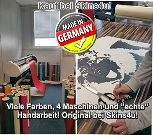 Skins4u Wunschaufkleber selbst gestalten Wunschtext Auto Aufkleber Werbung individuell Wunsch Name Sticker Schrift personalisiert Autoaufkleber, Boot, Wandtattoo Buchstaben Wunschaufkleber