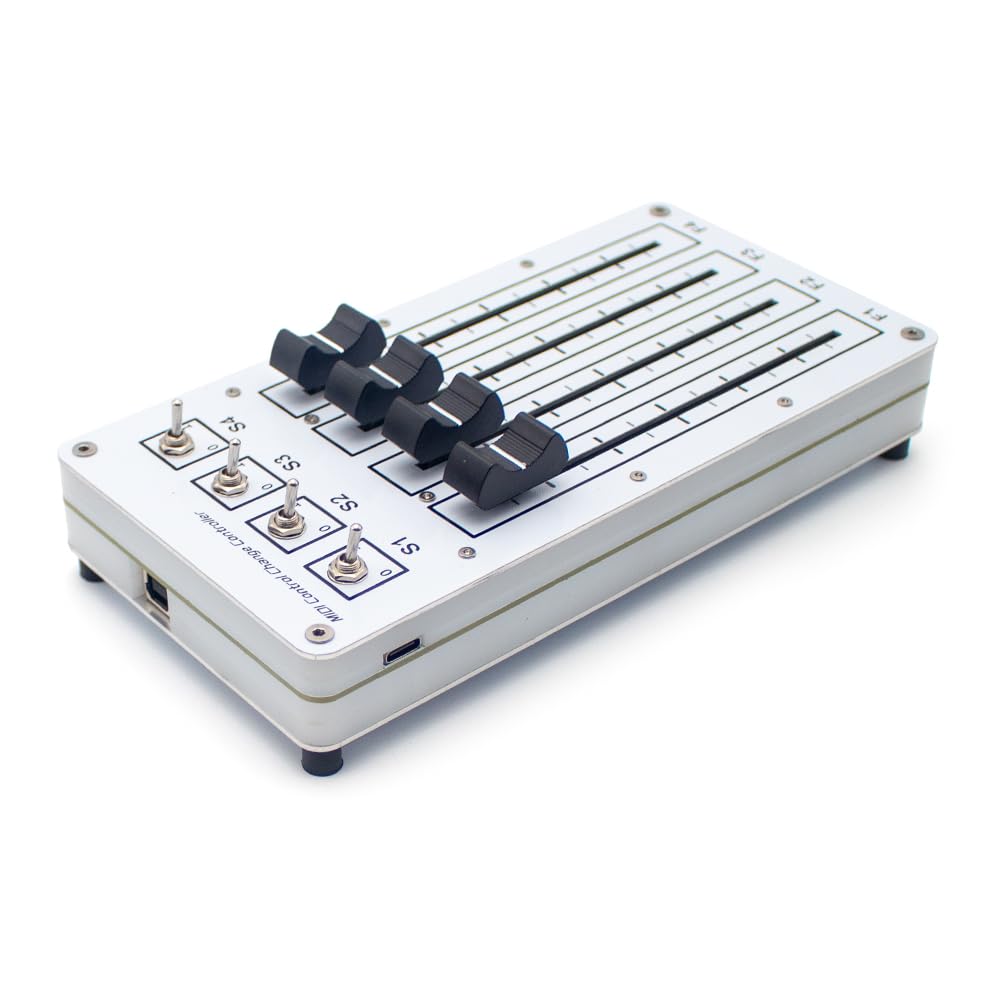 Toplionace Controller Midi USB con 4 Fader e 4 Interruttori