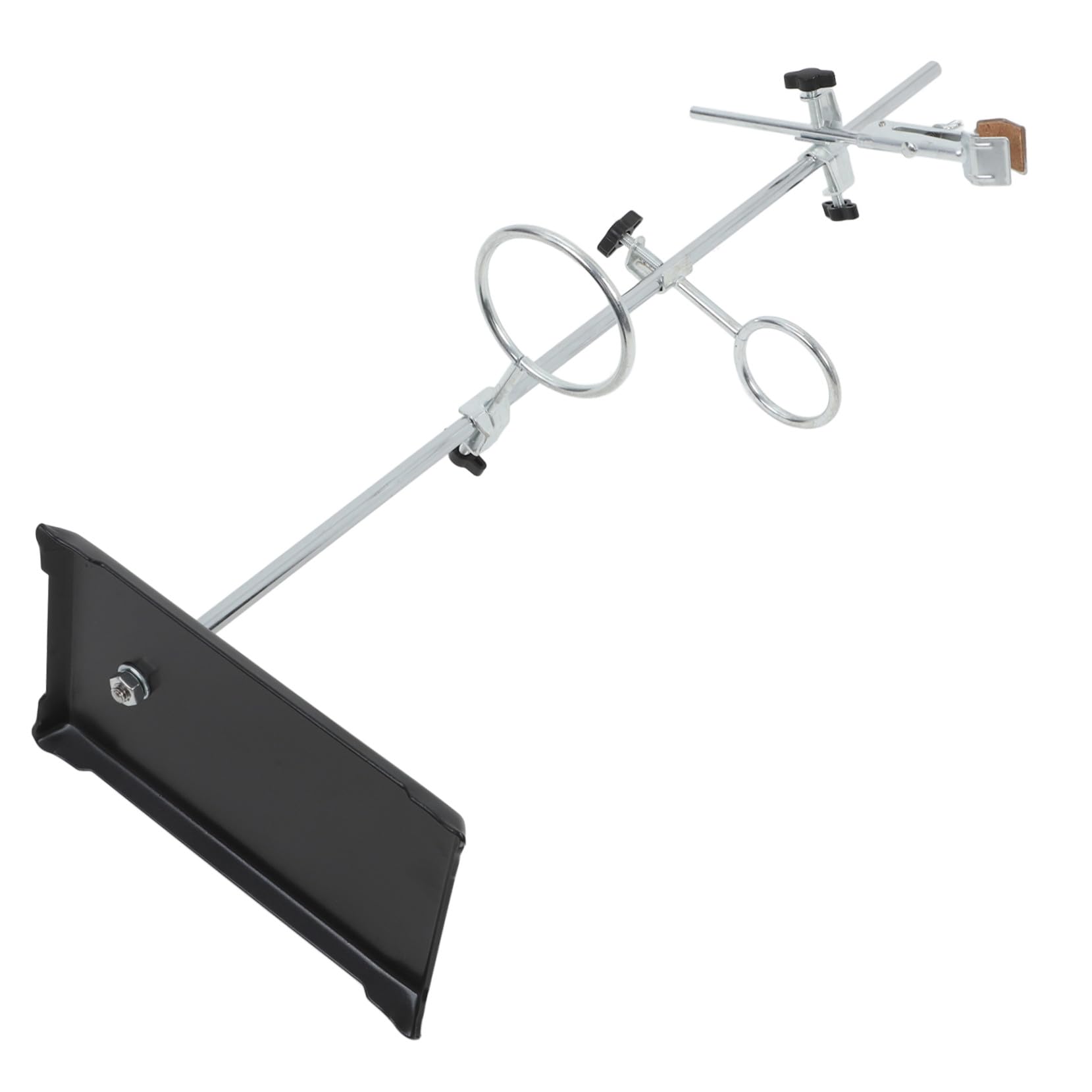 VALICLUD Supporto per Asta da Tavolo Morsetti in Acciaio Inox Portaprovette Supporto per Imbuto Chimico e Morsetti da Laboratorio per Esperimenti