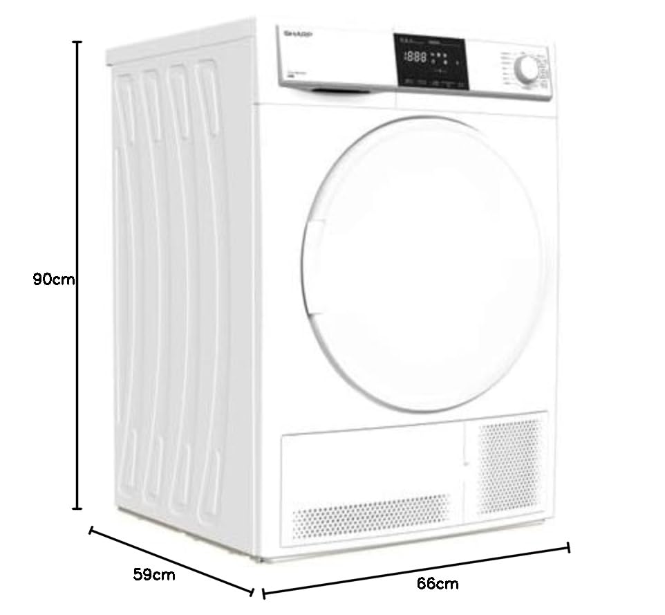 SHARP Sèche linge Condensation KDHCB8S7PW91