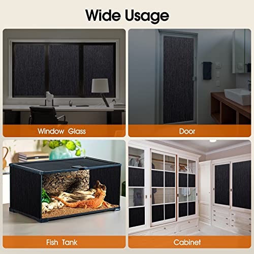 Static Cling Total Blackout Window Film Privacy: 100% Light Blocking Window Privacy Film Window Tinting Film For Home Sun Blocking Window Tint Window Heat Blocker Window Cover #TOP5