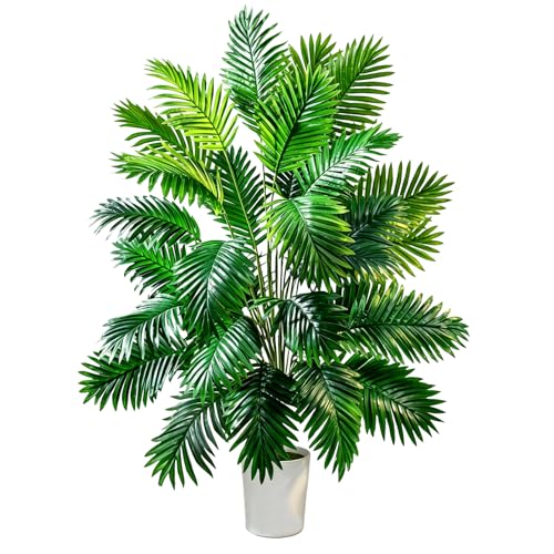 Natligard Palmier Artificiel, Plante Artificielle, Grand Palmier, Hauteur 145 cm, 36 Branches, décoration esthétique Tropicale, Salon extérieur, Chambre,...