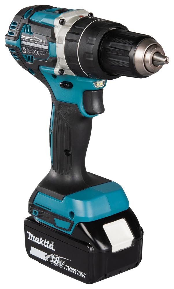Makita DHP484RTJ Taladro, 450 W, 18 V, Negro, One size
