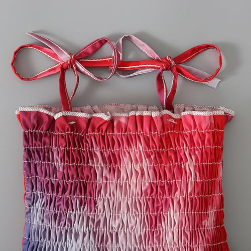 Toddler Girls Dress 4th of July Straps Dresses American Flag Stars Striped Sundress Independence Day Patriotic Outfits3