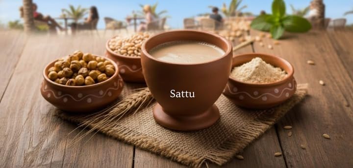 Chane Ka Sattu Organic kala Chana Sattu/black chana flour/Chickpea flour/Gluten-Free/High Protein- No Additives or Preservatives Instant Drink- 240g
