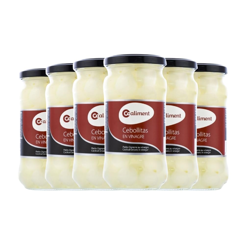 Cebollitas en vinagre Coaliment 340 g x 6 frascos. Total de 2.04 kg
