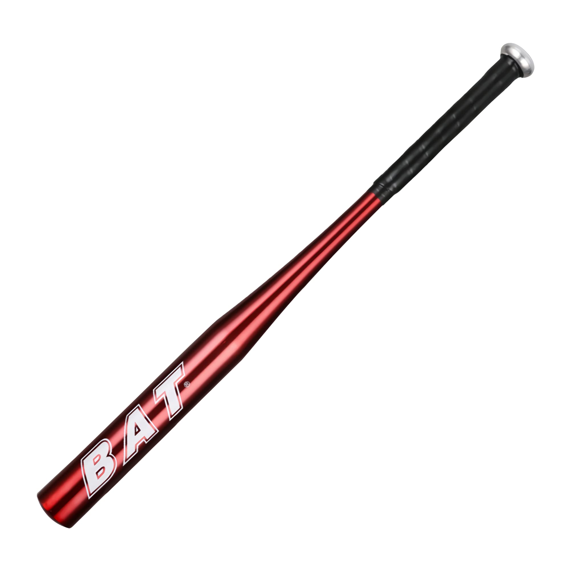 Bate de béisbol de Aluminio 71,12cm para Entrenamiento y Juegos - Diseño Clásico Rojo Metal