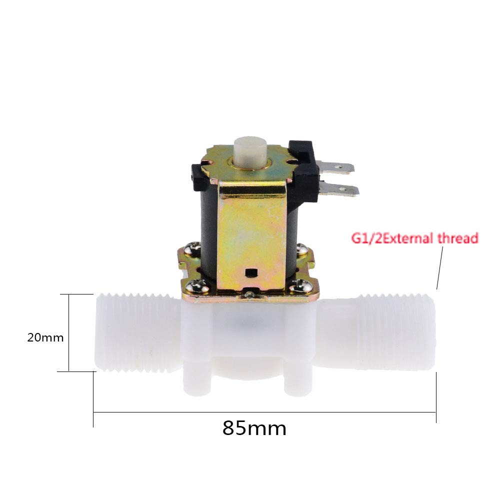 ，Válvula solenoide unidireccional normalmente cerr Dispensador magnético de agua potable, controlador de presión neumático, interruptor de 1/2" CC, 12 V/24 V(Dc 24v)