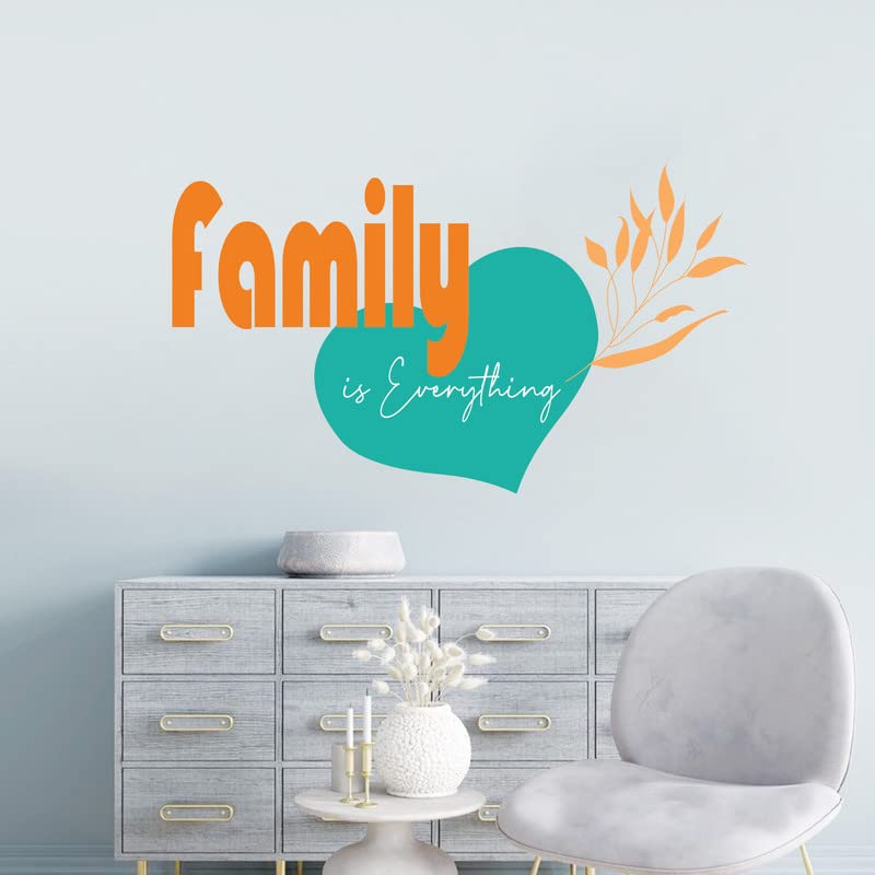 Image of Kotart - Family is Everything Wall Stickers /Decals - HD Printed Vinly Wall Sticker for Living Room Bedroom Wall Decor