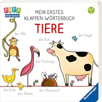 Board book Mein erstes Klappen-Wörterbuch: Tiere [German] Book